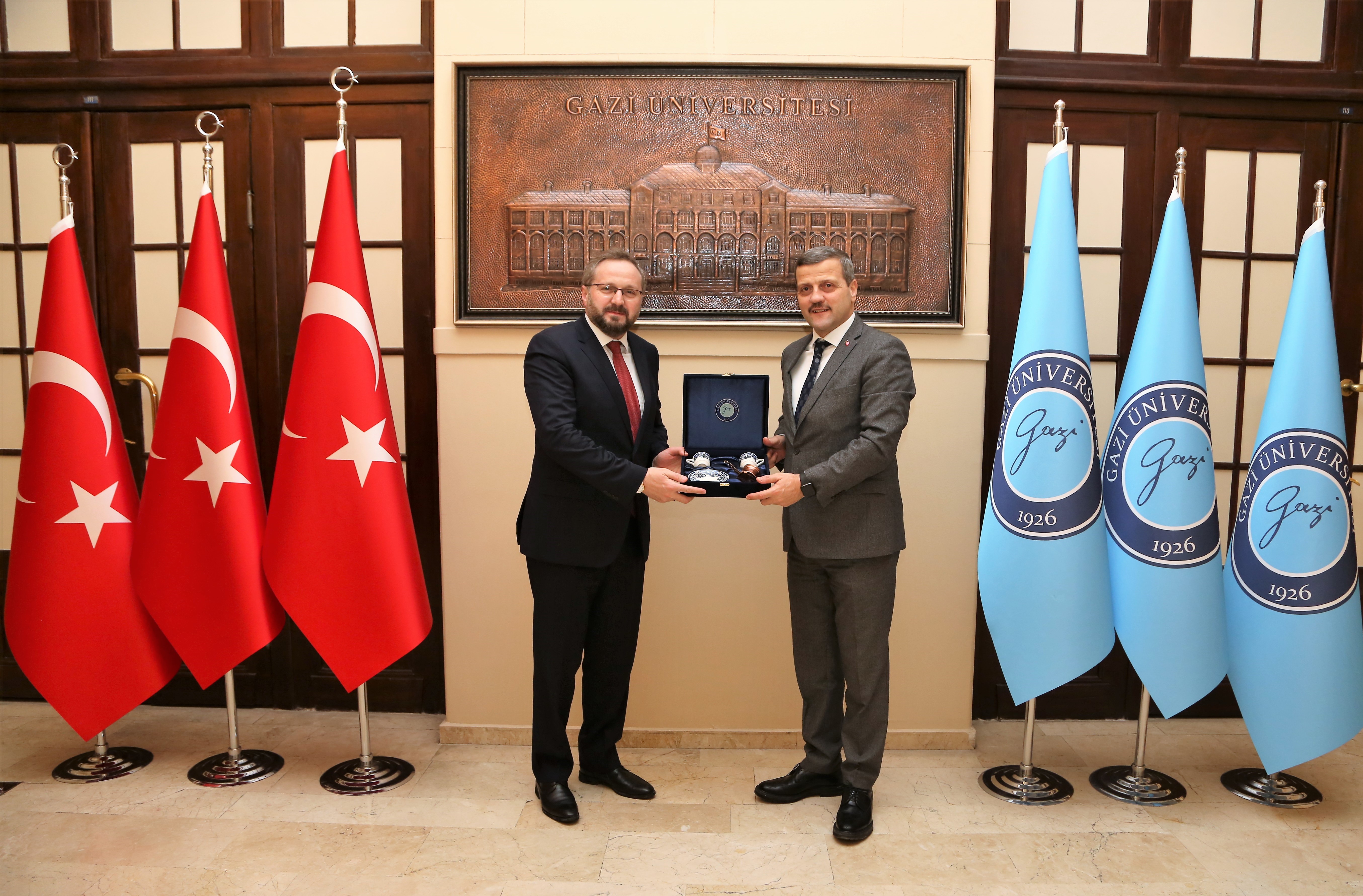Diyanet İşleri Başkan Yardımcısı Doç. Dr. Selim Argun Rektörümüz Prof. Dr. Musa Yıldız’ı Ziyaret Etti-1