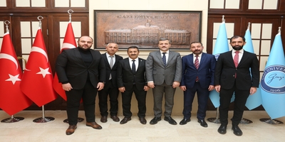Öz Sağlık-İş Sendikası Yöneticileri Rektörümüz Prof. Dr. Musa Yıldız’ı Ziyaret Etti