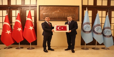 Gölbaşı Belediye Başkanı Ramazan Şimşek, Rektörümüz Prof. Dr. Musa Yıldız’ı Ziyaret Etti
