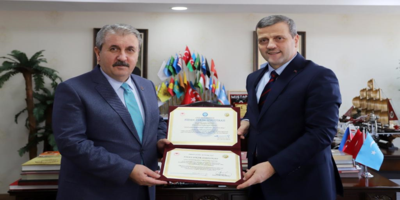 Rektörümüz Prof. Dr. Musa Yıldız, BBP Genel Başkanı Mustafa Destici’ye İâde-i Ziyarette Bulundu