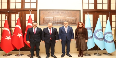 Üniversitemiz Tıp Fakültesi Yönetimi Rektörümüz Prof. Dr. Musa Yıldız’ı Ziyaret Etti