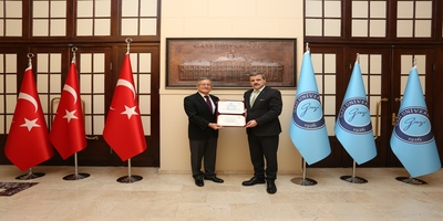 Çankaya Üniversitesi Rektörü Prof. Dr. Can Çoğun, Rektörümüz Prof. Dr. Musa Yıldız’ı Ziyaret Etti