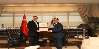 Rektörümüz Prof. Dr. Musa Yıldız, Anayasa Mahkemesi Başkanı, Prof. Dr. Zühtü Arslan’ı Ziyaret Etti