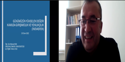 Üniversitemizde “Günümüzün Yükselen Değeri Kamuda Girişimcilik ve Yenilikçilik” Konulu Hizmet İçi Eğitim Programı Gerçekleştirildi 