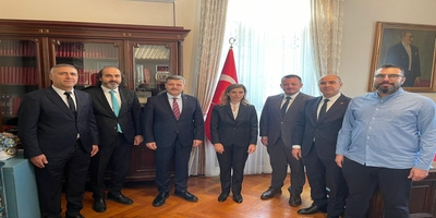 Rektörümüz Prof. Dr. Musa Yıldız, Türkiye Cumhuriyeti Bükreş Büyükelçisi Füsun Aramaz ve Bükreş Yunus Emre Enstitüsü Müdürü Mustafa Yıldız’ı Ziyaret Etti
