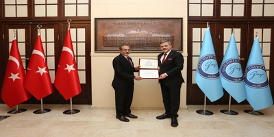 TUSAŞ AR-GE ve Teknoloji Direktörü Prof. Dr. Erdal Çelik, Rektörümüz Prof. Dr. Musa Yıldız’ı Ziyaret Etti