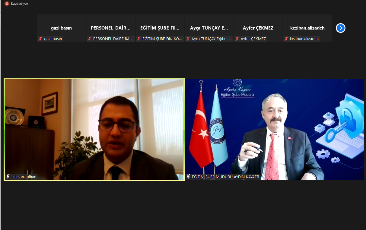 Üniversitemizde “Gizliliğin Önemi ve Gizlilik Dereceli Belgeler” Konulu Hizmet İçi Eğitim Düzenlendi-1