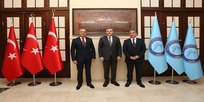 Lefke Üniversitesi Rektörü Prof. Dr. Mehmet Ali Yükselen, Rektörümüz Prof. Dr. Musa Yıldız’ı Ziyaret Etti  