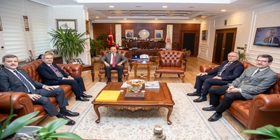 Rektörümüz Prof. Dr. Musa Yıldız, Çalışma ve Sosyal Güvenlik Bakanı Prof. Dr. Vedat Bilgin’i Ziyaret Etti