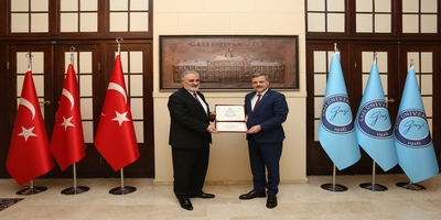 Ankara İl Müftüsü Dr. Hasan Çınar, Rektörümüz Prof. Dr. Musa Yıldız’ı Ziyaret Etti