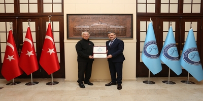 Prof. Süleyman Saim Tekcan, Rektörümüz Prof. Dr. Musa Yıldız’ı Ziyaret Etti 