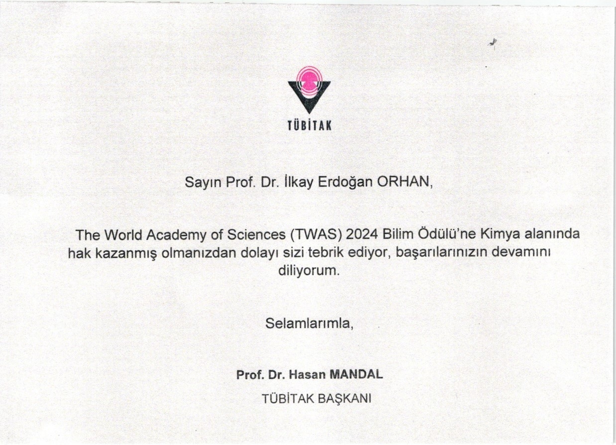 Eczacılık Fakültesi Dekanı Prof. Dr. İlkay Erdoğan Orhan, TWAS Kimya Bilim Ödülü’nü Almaya Hak Kazandı-1