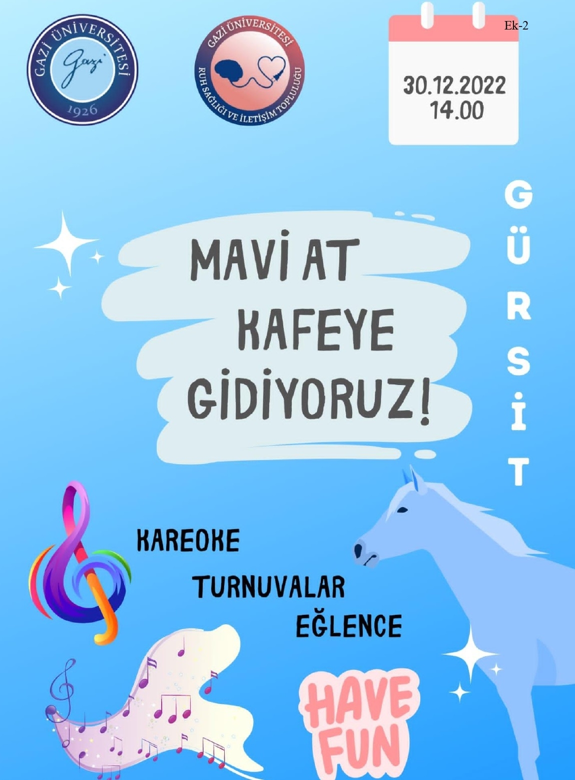 Mavi At Kafeye Gidiyoruz