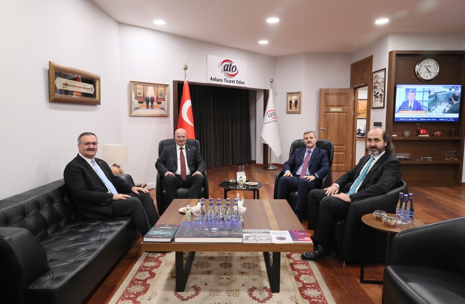 Rektörümüz Prof. Dr. Musa Yıldız, ATO Başkanı Gürsel Baran’ı Ziyaret Etti-1