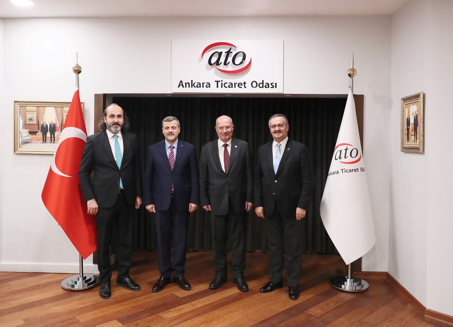 Rektörümüz Prof. Dr. Musa Yıldız, ATO Başkanı Gürsel Baran’ı Ziyaret Etti-1