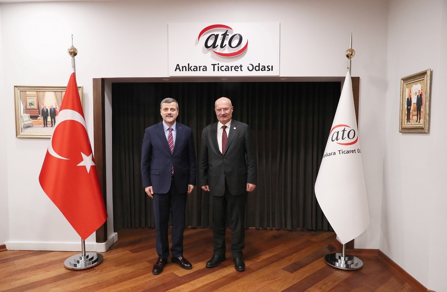 Rektörümüz Prof. Dr. Musa Yıldız, ATO Başkanı Gürsel Baran’ı Ziyaret Etti-1
