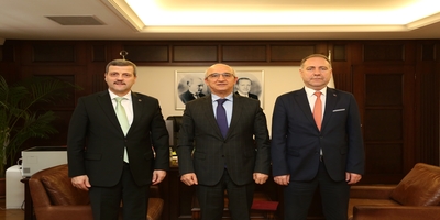 Rektörümüz Prof. Dr. Musa Yıldız, Milli Eğitim Bakan Yardımcısı Sadri Şensoy’u Ziyaret Etti