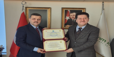 Rektörümüz Prof. Dr. Musa Yıldız, Tarım Kredi Yem Sanayi A.Ş. Genel Müdürü Hasan Fehmi Kınay’ı Ziyaret Etti