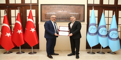 Üniversitelerarası Kurul Başkanı Manisa Celal Bayar Üniversitesi Rektörü Prof. Dr. Ahmet Ataç, Rektörümüz Prof. Dr. Musa Yıldız’ı Ziyaret Etti