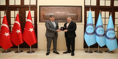 Kazakistan Ankara Büyükelçisi Abzal Saparbekuly, Rektörümüz Prof. Dr. Musa Yıldız’ı Ziyaret Etti