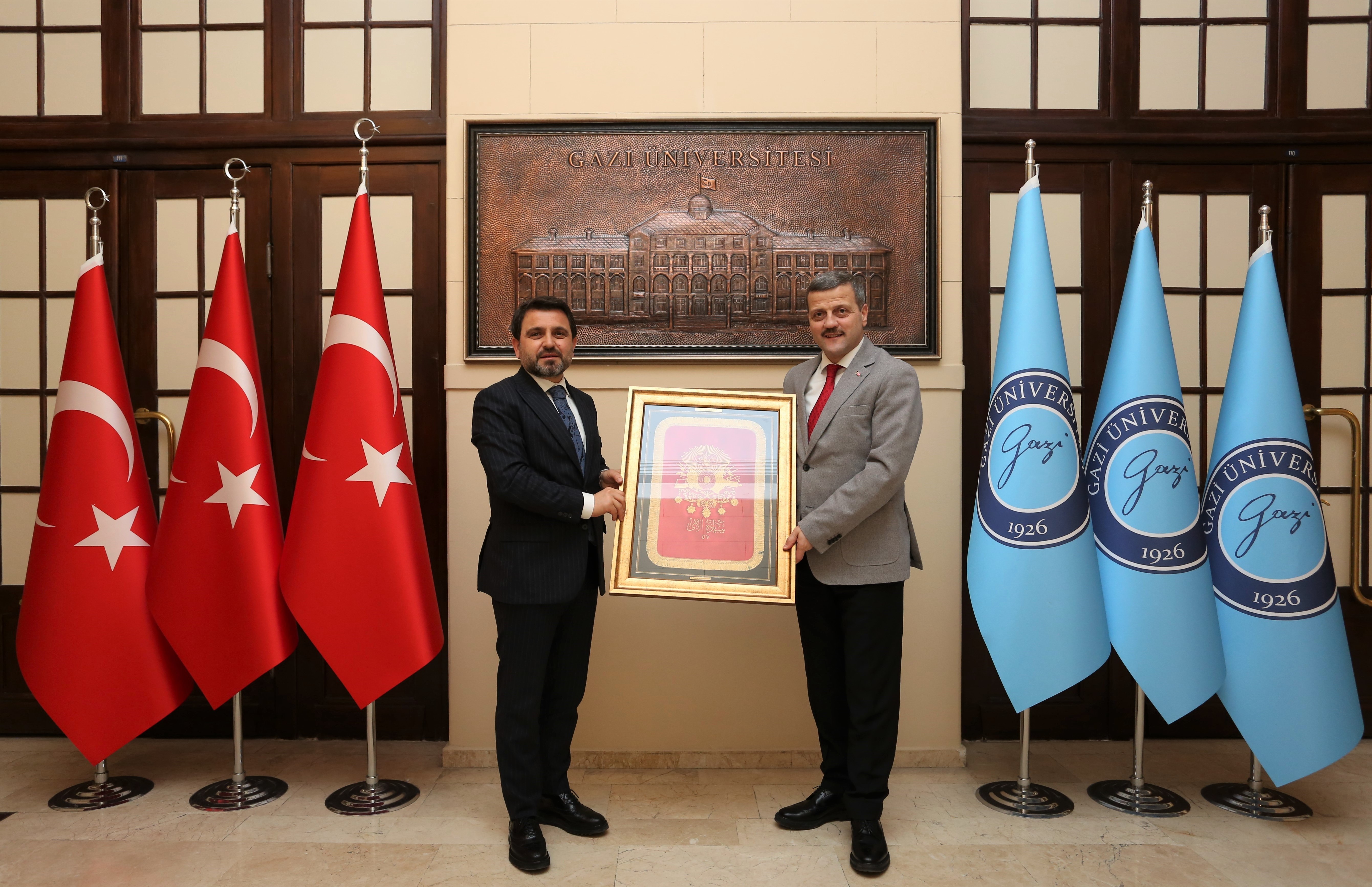 Çanakkale Savaşları Gelibolu Tarihi Alan Başkanı İsmail Kaşdemir, Rektörümüz Prof. Dr. Musa Yıldız’ı Ziyaret Etti-1
