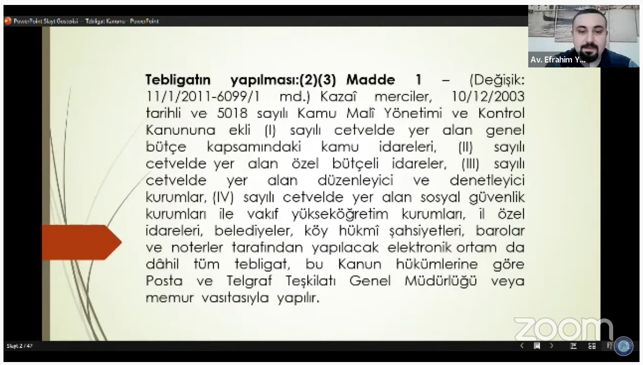 Üniversitemiz Akademik ve İdari Personeline Yönelik “Tebligat Kanunu” Konulu Hizmet İçi Eğitim Programı Gerçekleştirildi-1