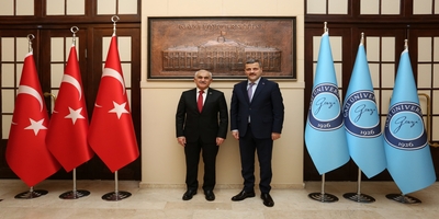 ATO Meclis Başkanı Mustafa Deryal, Rektörümüz Prof. Dr. Musa Yıldız’ı Ziyaret Etti
