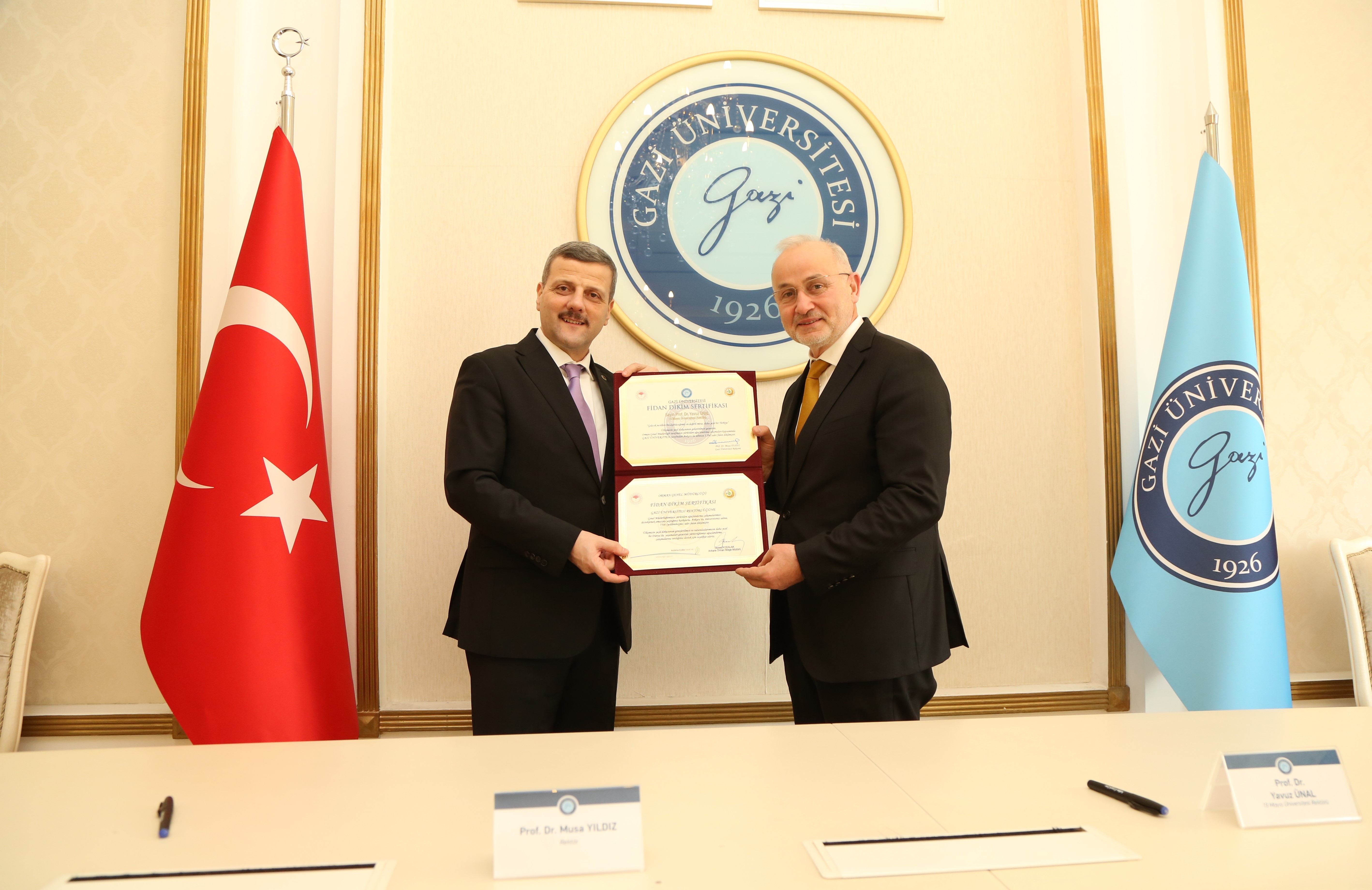 Üniversitemiz ile Ondokuz Mayıs Üniversitesi Arasında İş Birliği Protokolü İmzalandı-1