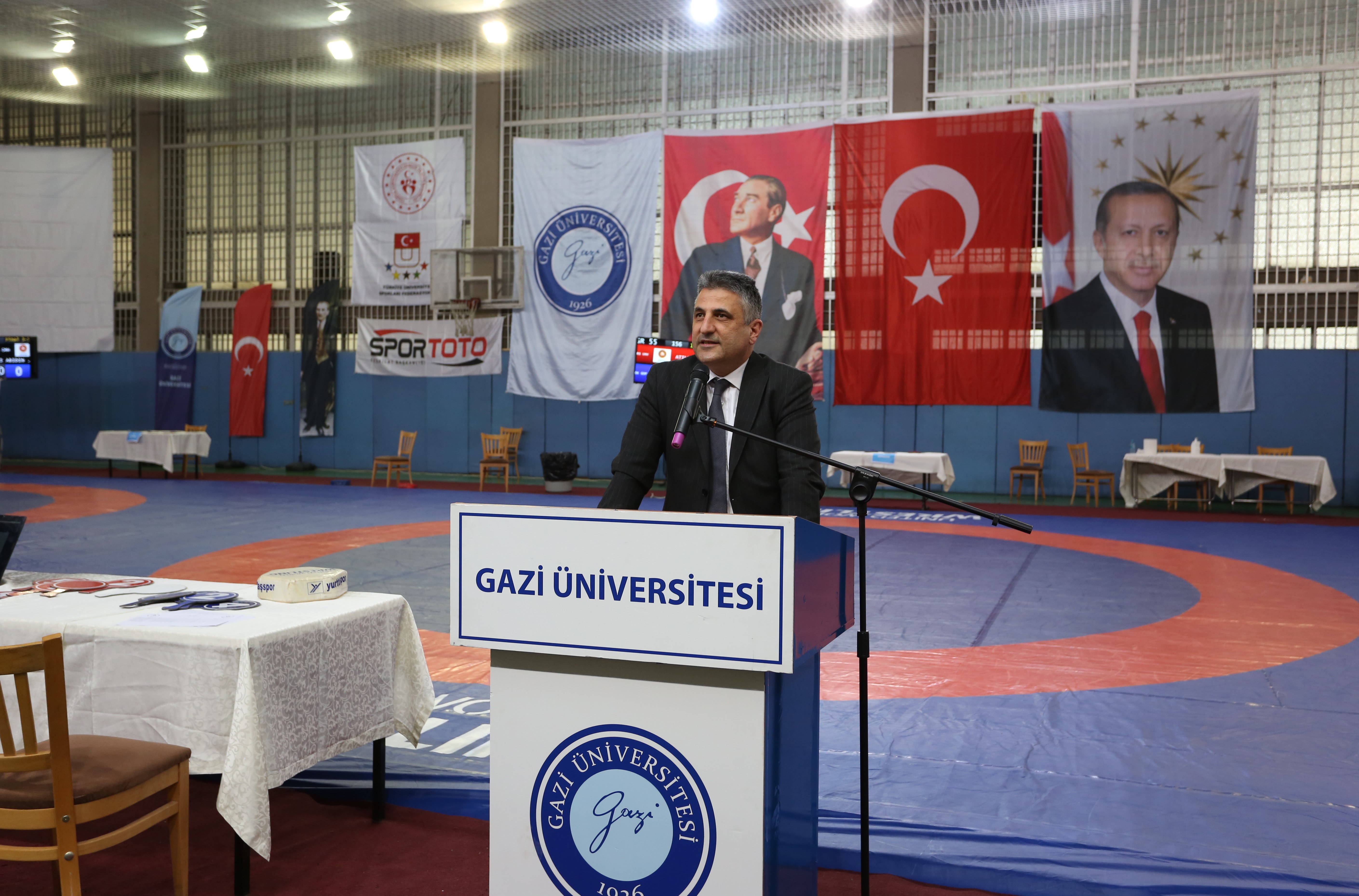 “Türkiye Üniversiteler Ünilig Güreş Şampiyonası” Üniversitemiz Ev Sahipliğinde Gerçekleştirildi-1
