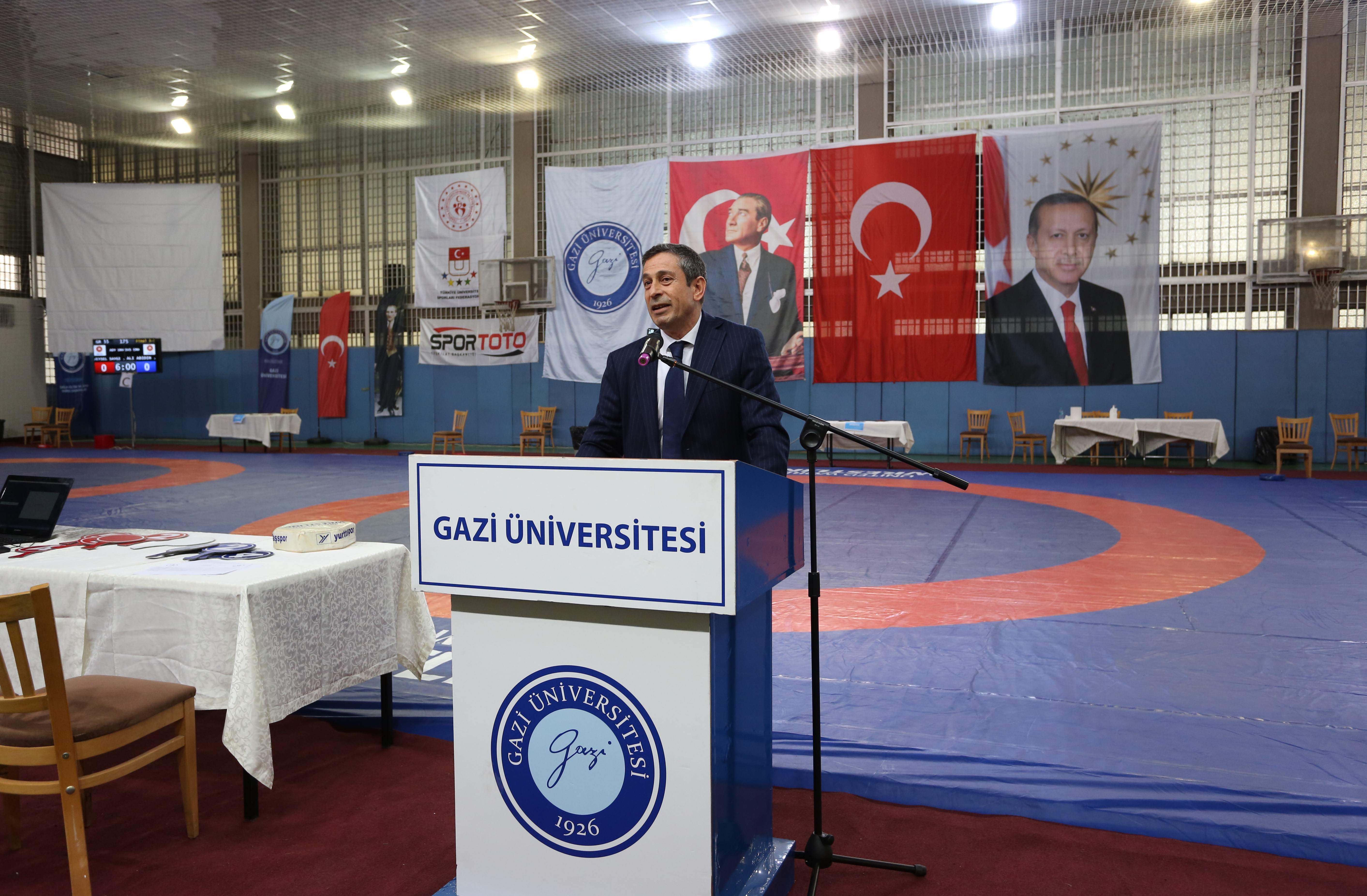 “Türkiye Üniversiteler Ünilig Güreş Şampiyonası” Üniversitemiz Ev Sahipliğinde Gerçekleştirildi-1