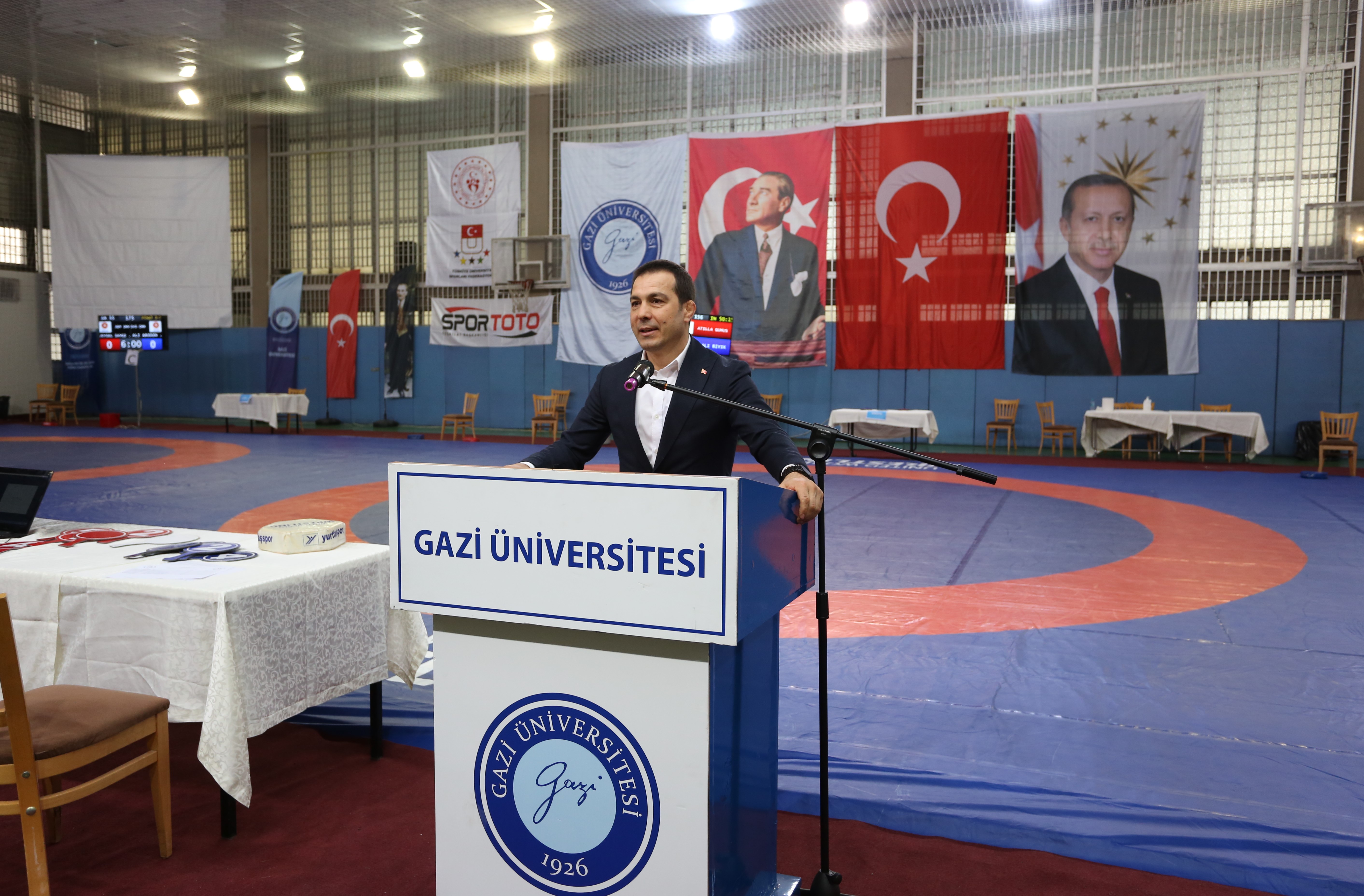 “Türkiye Üniversiteler Ünilig Güreş Şampiyonası” Üniversitemiz Ev Sahipliğinde Gerçekleştirildi-1