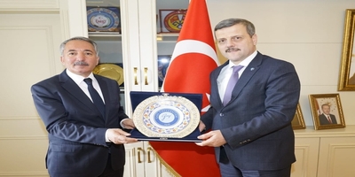 Rektörümüz Prof. Dr. Musa Yıldız Ağrı İbrahim Çeçen Üniversitesi Rektörü Prof. Dr. Abdulhalik Karabulut’u Ziyaret Etti