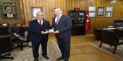 Rektörümüz Prof. Dr. Musa Yıldız Erzurum Atatürk Üniversitesi Rektörü Prof. Dr. Ömer Çomaklı'yı Ziyaret Etti