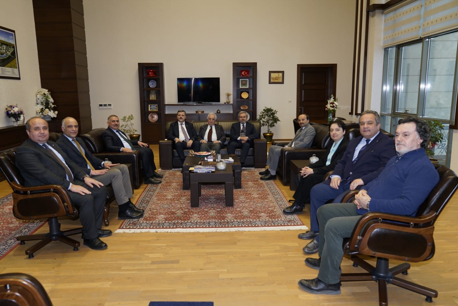 Rektörümüz Prof. Dr. Musa Yıldız Erzurum Teknik Üniversitesi Rektörü Prof. Dr. Bülent Çakmak'ı Ziyaret Etti-1
