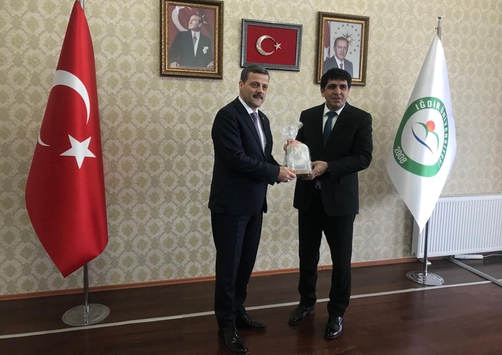 Rektörümüz Prof. Dr. Musa Yıldız Iğdır Üniversitesi Rektörü Prof. Dr. Mehmet Hakkı Alma’yı Ziyaret Etti-1