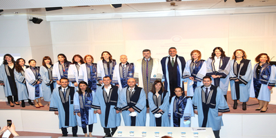 Diş Hekimliği Fakültesinde “Akademik Yükselme ve Biniş Giyme Töreni” Düzenlendi