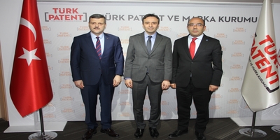 Rektörümüz Prof. Dr. Musa Yıldız, Türk Patent ve Marka Kurumu Başkan Vekili Cemil Başpınar’ı Ziyaret Etti
