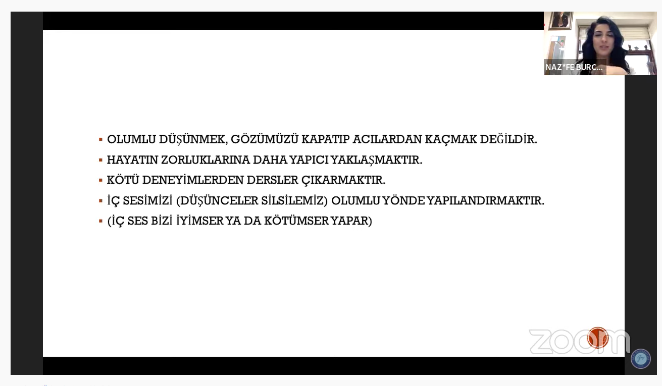 Üniversitemizde “Pozitif Düşünme Teknikleri ve Süreç Yönetimi” Konulu Hizmet İçi Eğitim Programı Düzenlendi-1