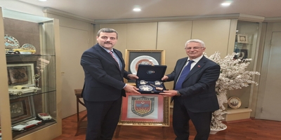Rektörümüz Prof. Dr. Musa Yıldız, Türkiye Şoförler ve Otomobilciler Federasyonu Başkanı Fevzi Apaydın’ı Ziyaret Etti 