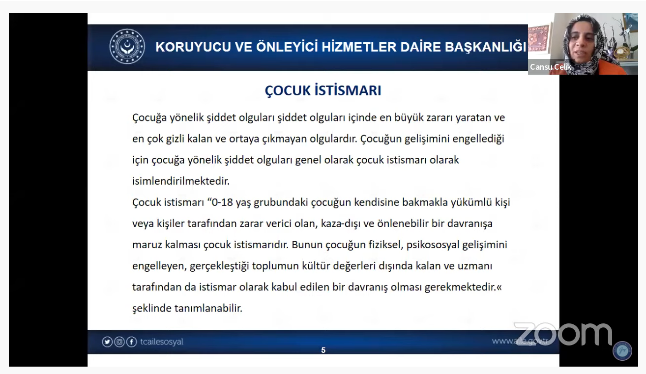 Üniversitemizde “Çocuklara Yönelik Şiddeti Önleme ve Bilinçlendirme” Konulu Hizmet İçi Eğitim Programı Düzenlendi-1