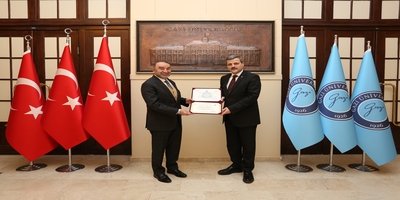 Cumhurbaşkanı Başdanışmanı Dr. İsrafil Kışla, Rektörümüz Prof. Dr. Musa Yıldız’ı Ziyaret Etti