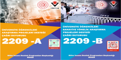TÜBİTAK BİDEB 2209-A ve 2209-B Destekleme Programları Çağrıları Açıldı