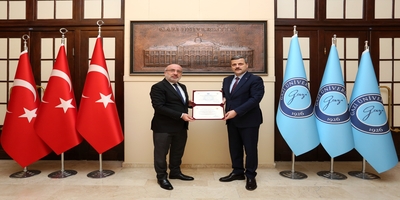 Kayseri Üniversitesi Rektörü Prof. Dr. Kurtuluş Karamustafa, Rektörümüz Prof. Dr. Musa Yıldız’ı Ziyaret Etti