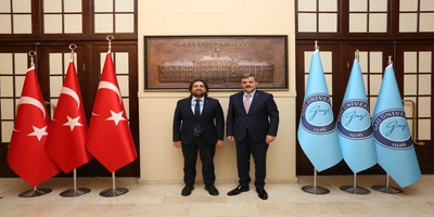 Cumhurbaşkanı Yardımcısının Başdanışmanı Prof. Dr. Uğur Çevik, Rektörümüz Prof. Dr. Musa Yıldız’ı Ziyaret Etti
