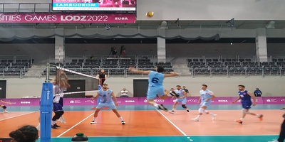 Erkek Voleybol Takımımız EUG 2022'de İkinci Oldu