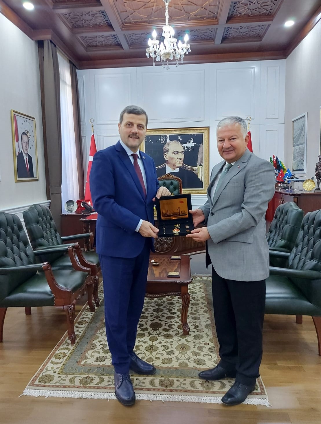 Rektörümüz Prof. Dr. Musa Yıldız Çankaya Kaymakamı Murat Duru’yu Ziyaret Etti-1