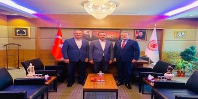 Rektörümüz Prof. Dr. Musa Yıldız, Millî Eğitim Kültür, Gençlik ve Spor Komisyonu Başkanı Prof. Dr. Emrullah İşler’i Ziyaret Etti