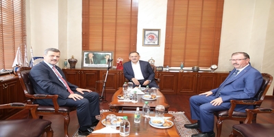 Rektörümüz Prof. Dr. Musa Yıldız, Samsun Büyükşehir Belediye Başkanı Mustafa Demir’i Ziyaret Etti