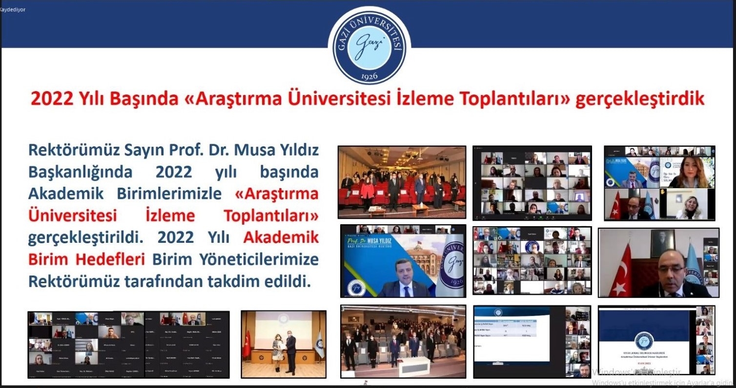 “Araştırma Üniversitesi İzleme Toplantısı” Teknik Bilimler Meslek Yüksekokulu ile Çevrim İçi Olarak Gerçekleştirildi-1