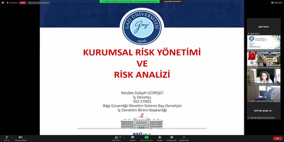 Kurumsal Risk Yönetimi ve Risk Analizi Konulu Hizmet İçi Eğitim Programı Yapıldı